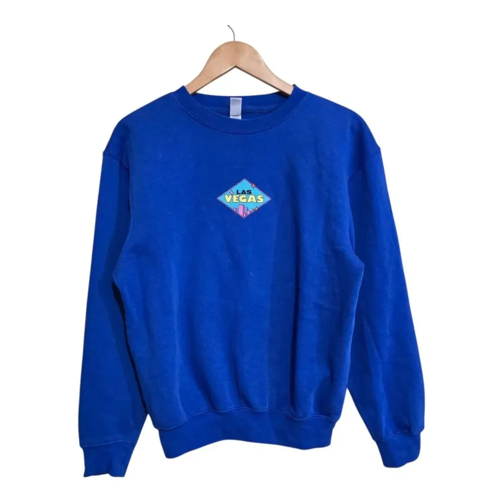 BTS Permission to Dance Las Vegas Pop-Up Sweatshirt Blue Size Small Lane7 NWOT